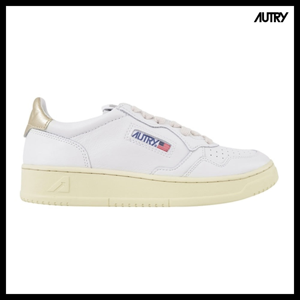 【Autry】AULW LL06 Medalist Women's Sneakers Gold Tab