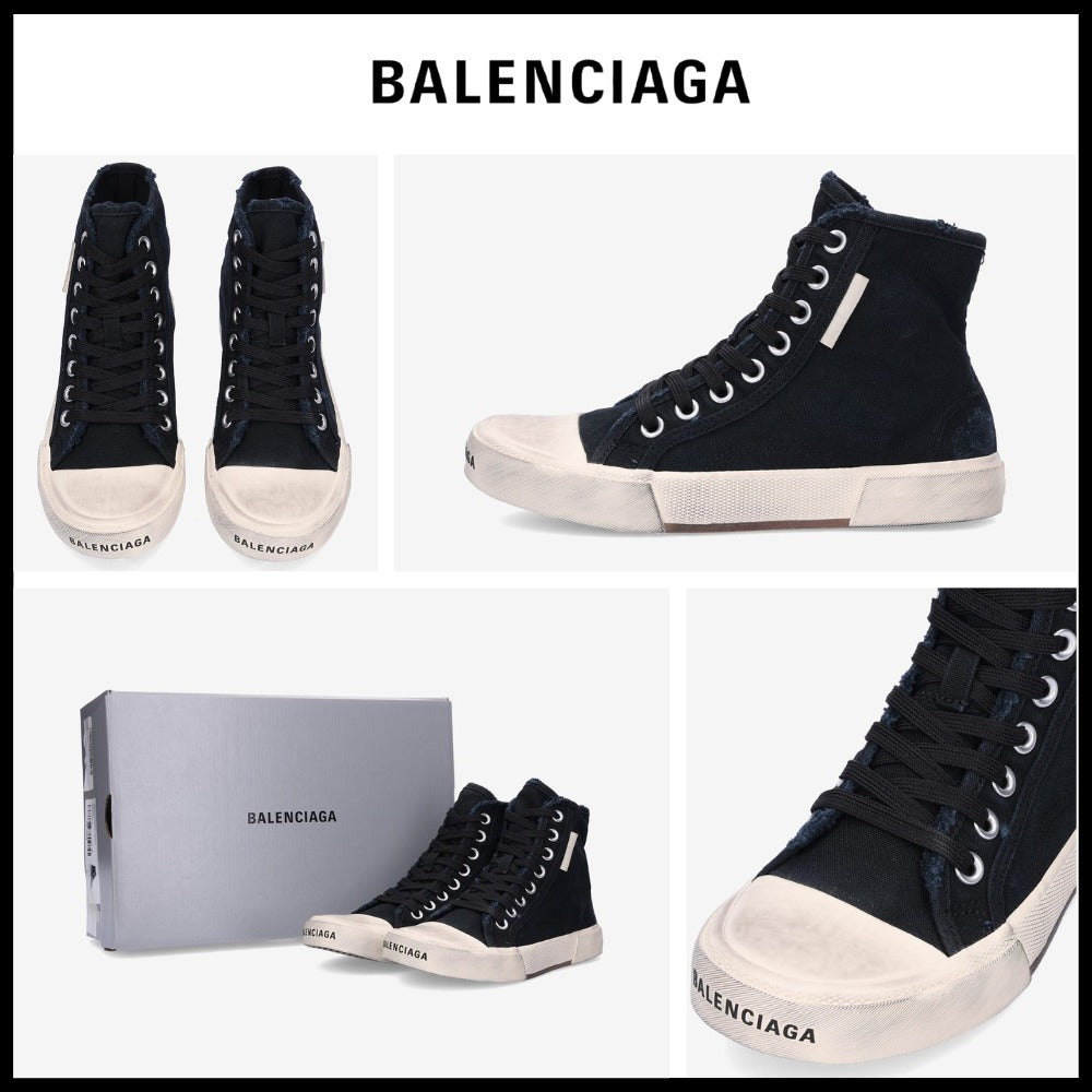 【BALENCIAGA】Paris High Top Sneakers Black