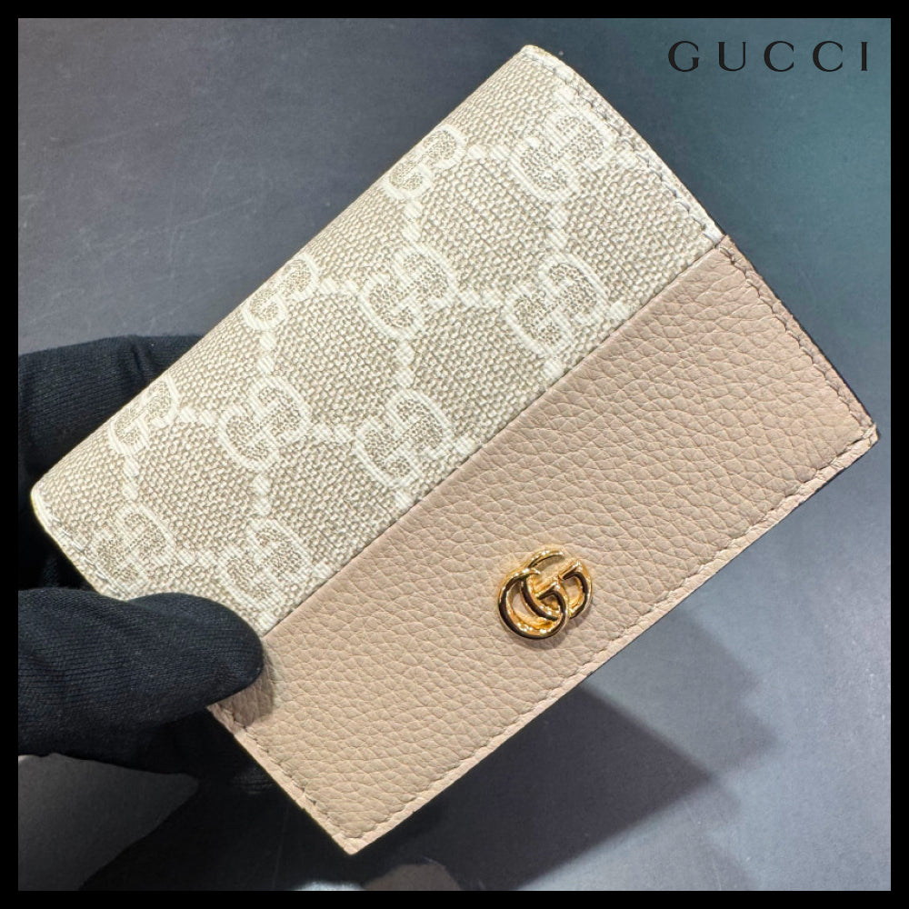 【GUCCI】GG BICOLOR SMALL WALLET