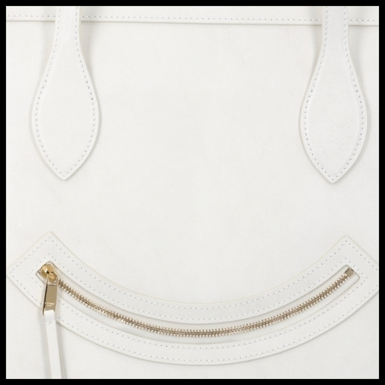 【CELINE】White Tote Bag minimal style