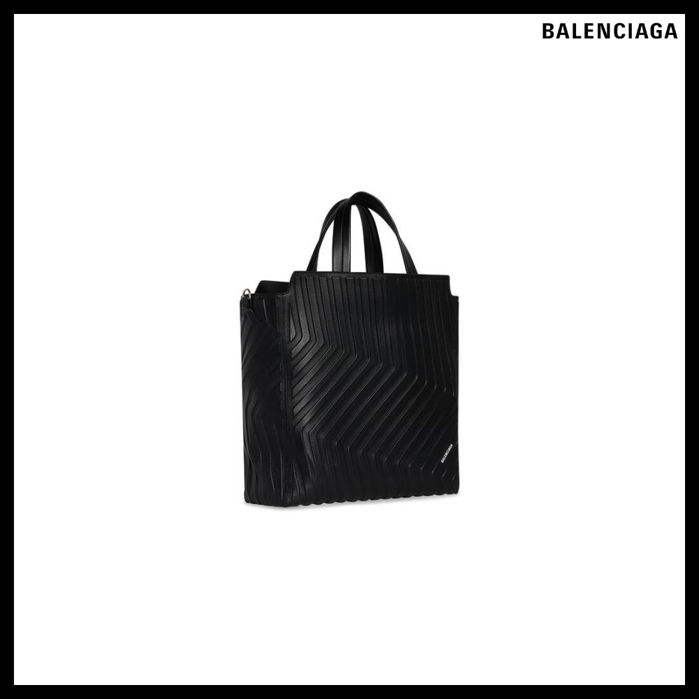 【BALENCIAGA】Car Medium North-South Tote Bag Black