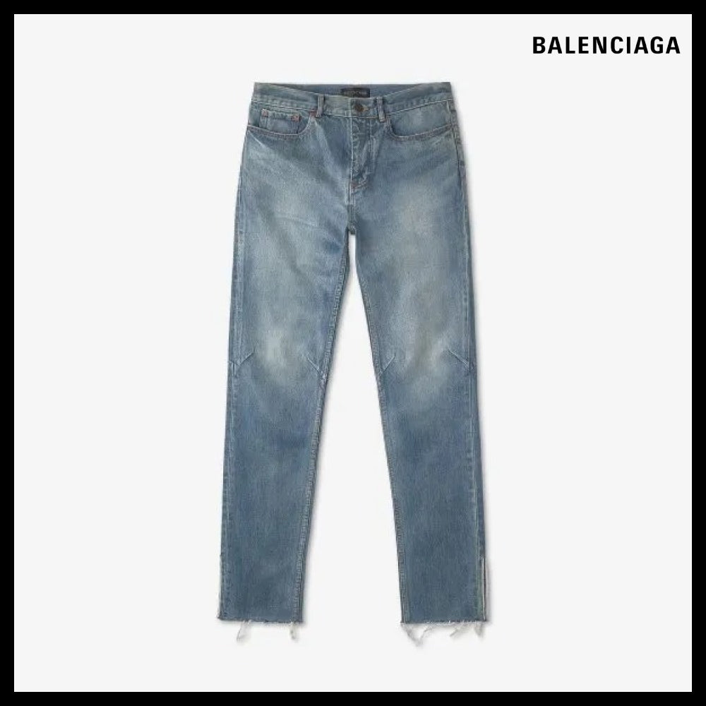【BALENCIAGA】Super Fitted Denim Pants Blue