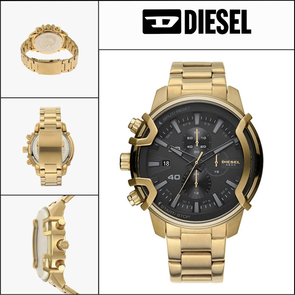 【DIESEL】Griffed Chronograph Men’s Metal Watch