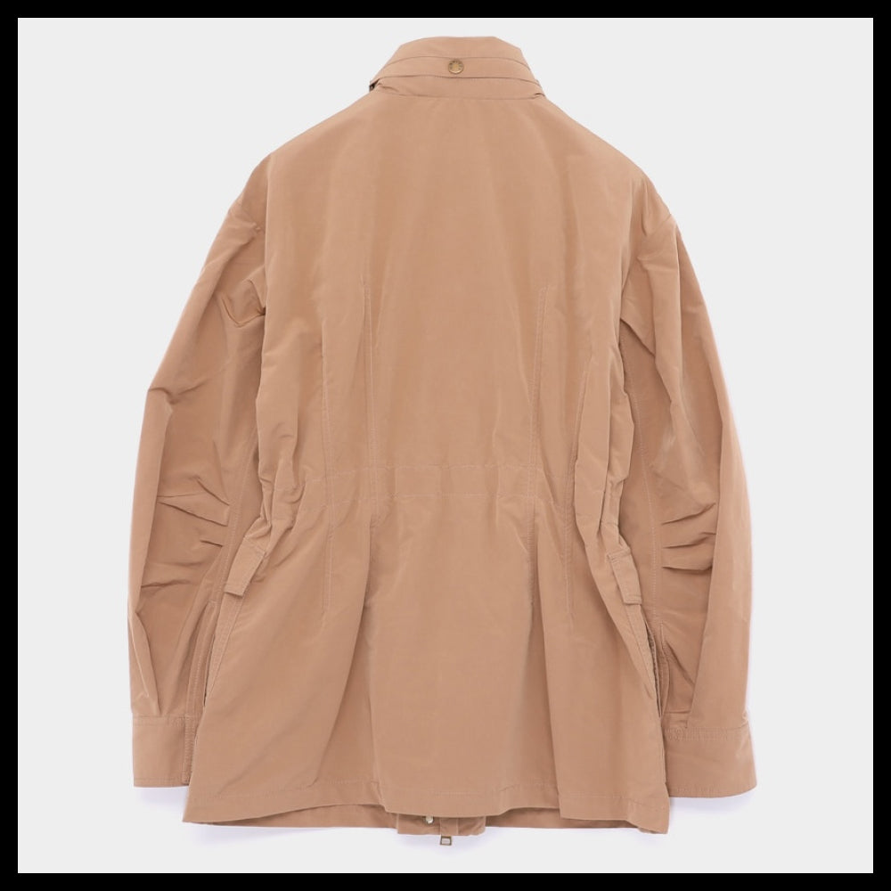 【MONCLER】Patch logo hidden hood windbreaker jacket