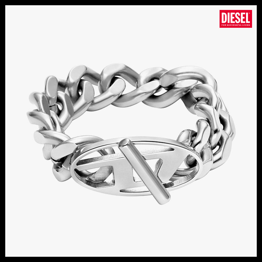 【DIESEL】D Logo Chain Ring