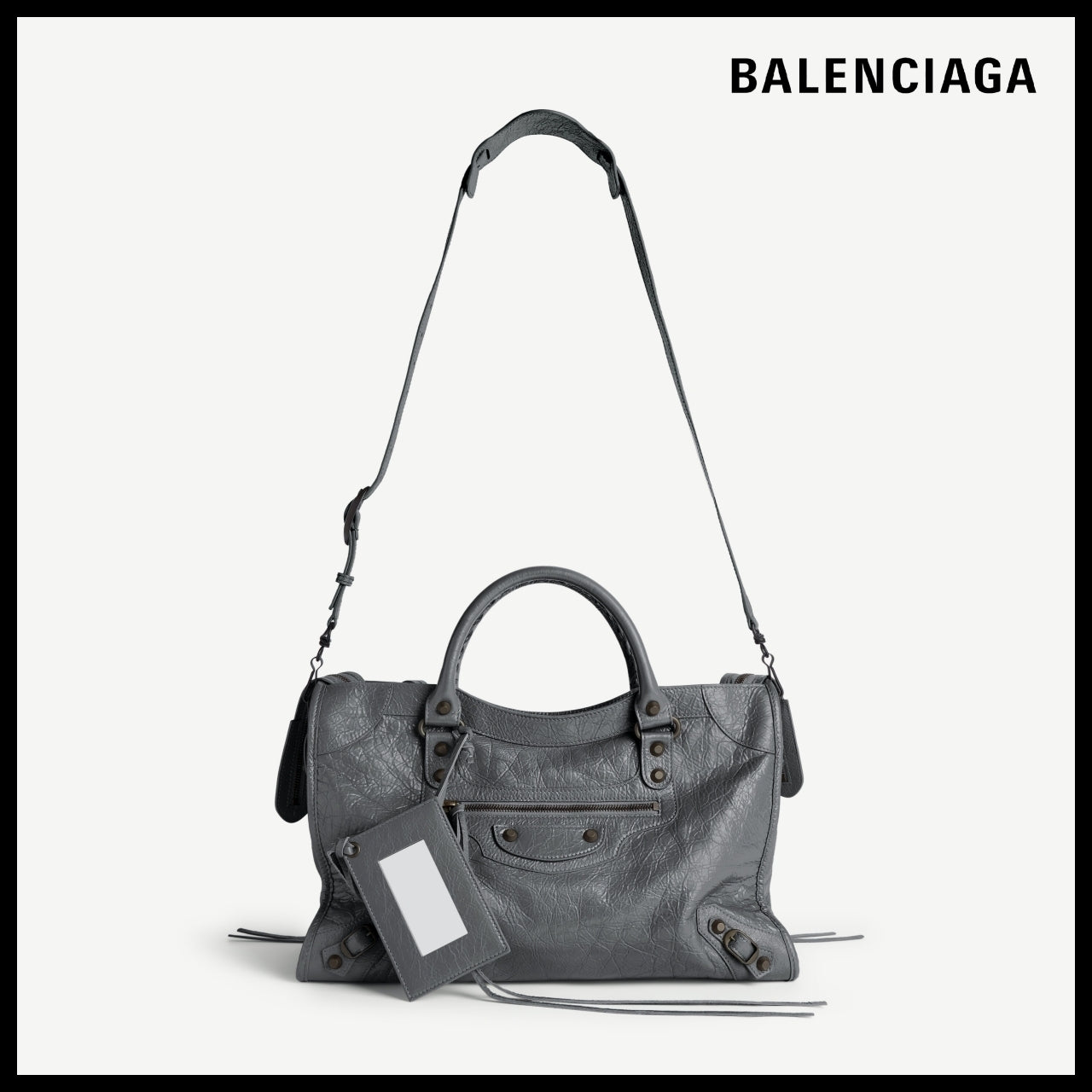 【BALENCIAGA】Le City Bag Medium Volcanic Rock