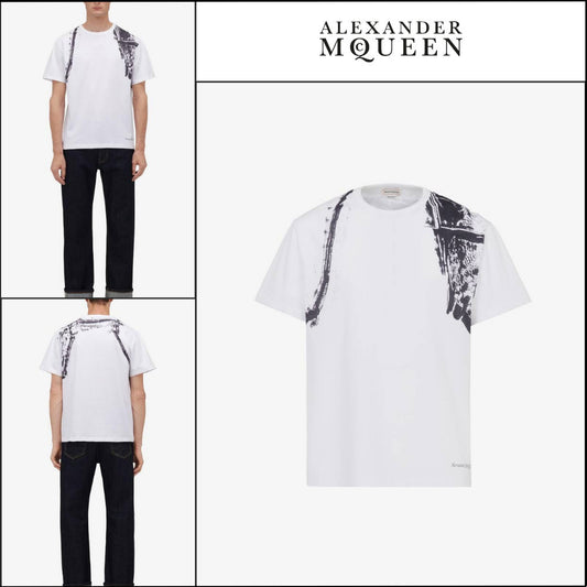 【Alexander Mcqueen】Fold Harness T-shirt in White/Black