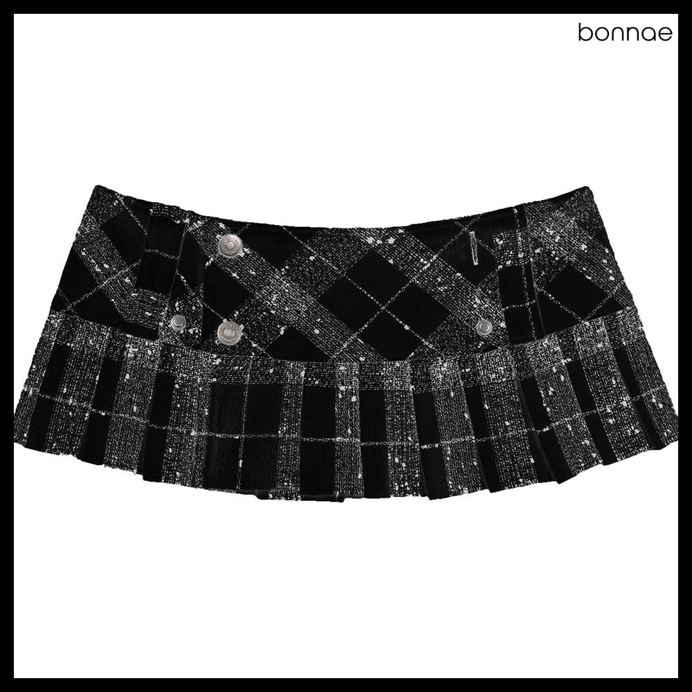 【BONNAE】Micro mini pleats skirt 2Colors